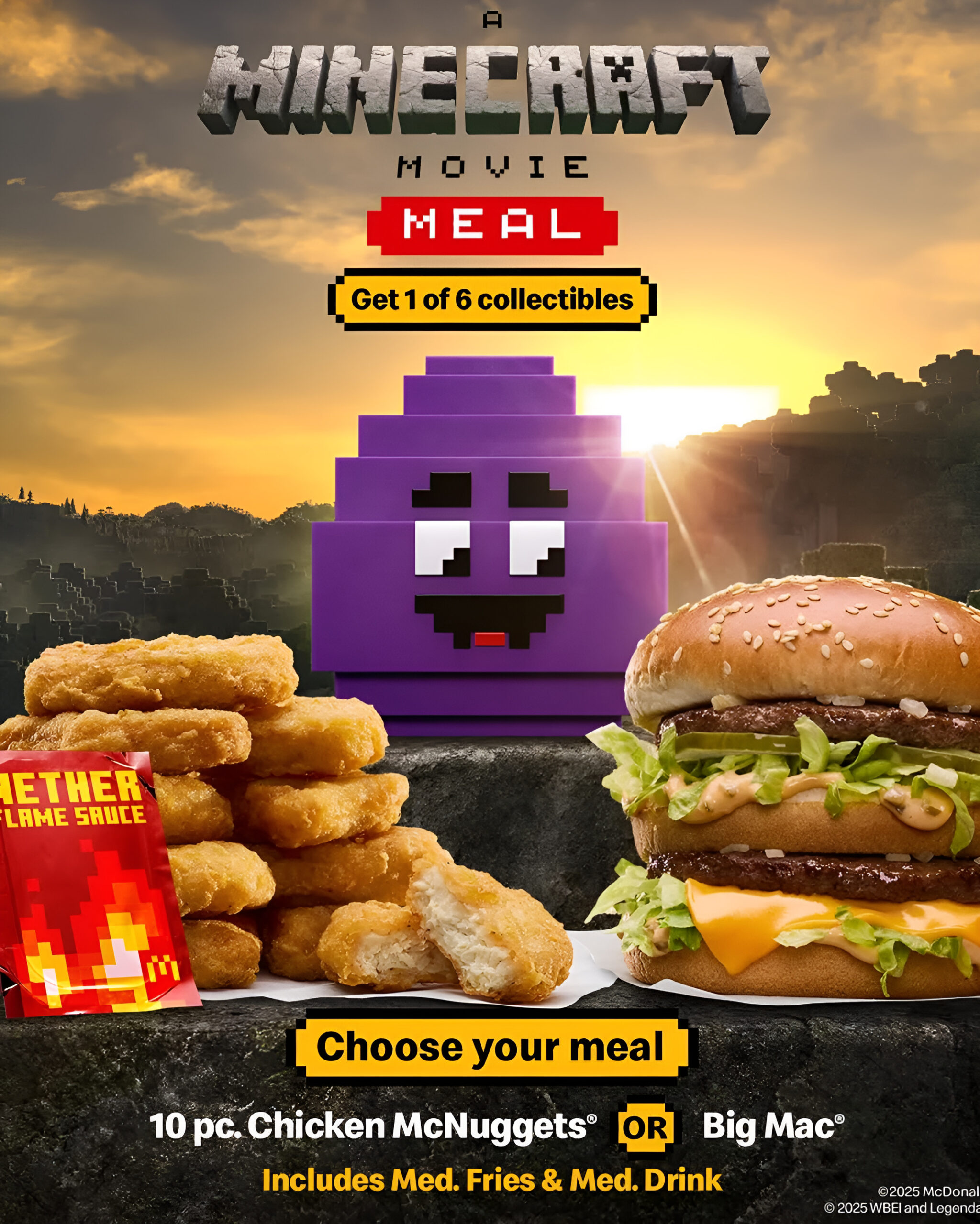 Minecraft Movie Meals at McDonald’s