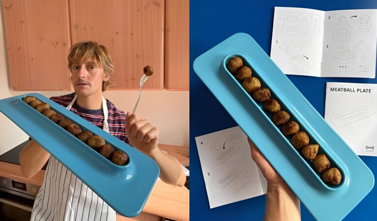 IKEA Swedish Meatballs Plate: A Playful Design for an Iconic Dish