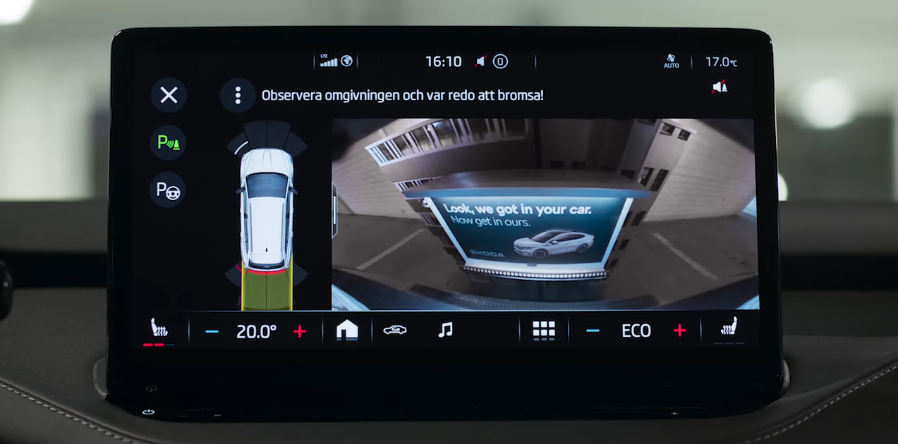 Skoda parking camera ad